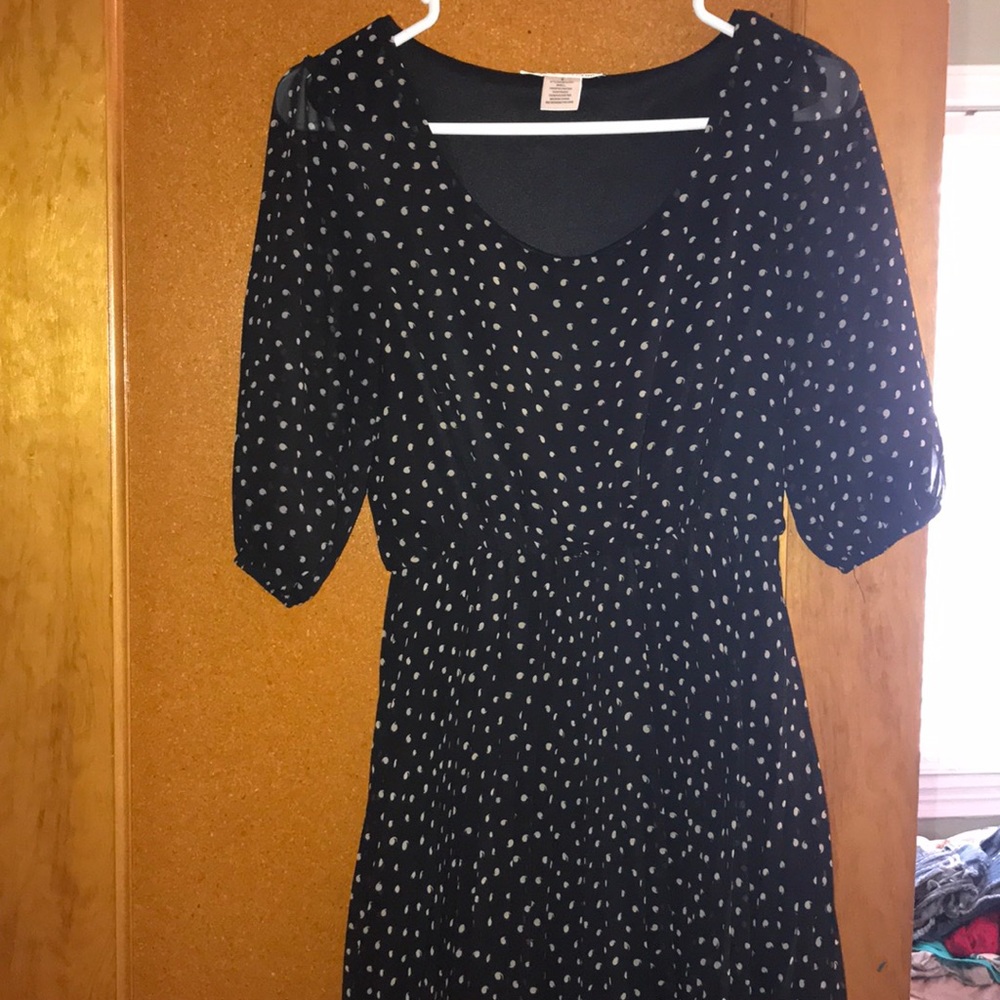 casual black dress